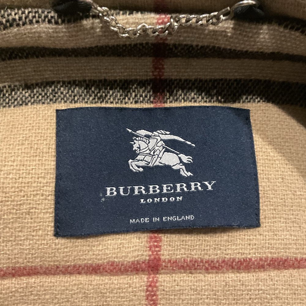 Burberry London Nova Check Wool Plaid Mini Duffle 99 Toggle Hooded Coat Jacket - Picture 2 of 12